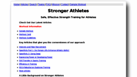 What Strongerathletes.com website looked like in 2016 (8 years ago)