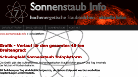 What Sonnenstaub.info website looked like in 2016 (8 years ago)
