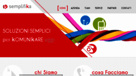 What Semplifika.it website looked like in 2016 (8 years ago)