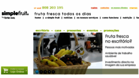 What Simplefruit.pt website looked like in 2016 (8 years ago)