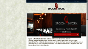 What Spoonandfork.ca website looked like in 2016 (8 years ago)