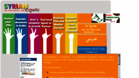 What Syrianexperts.com website looked like in 2016 (8 years ago)