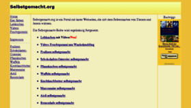 What Selbstgemacht.org website looked like in 2016 (8 years ago)