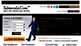 What Saleswala.com website looked like in 2016 (8 years ago)