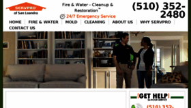 What Servprosanleandro.com website looked like in 2016 (8 years ago)