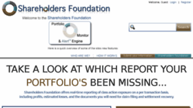 What Shareholdersfoundation.com website looked like in 2016 (8 years ago)