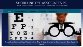 What Shorelineeye.com website looked like in 2016 (8 years ago)