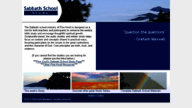 What Sabbathschoolstudy.org website looked like in 2016 (10 years ago)