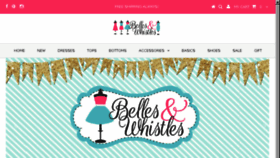 What Shopbellesandwhistles.com website looked like in 2016 (8 years ago)