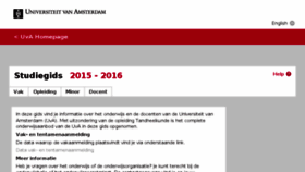 What Studiegids.uva.nl website looked like in 2016 (8 years ago)