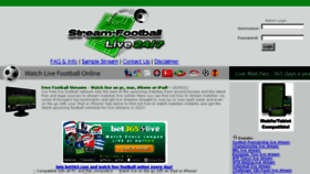 What Stream-football.net website looked like in 2016 (8 years ago)