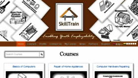 What Skilltrain.in website looked like in 2016 (8 years ago)