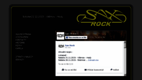 What Saxrock.cz website looked like in 2016 (8 years ago)