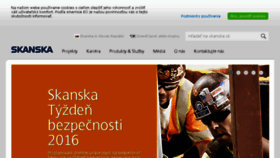What Skanskatechnologie.sk website looked like in 2016 (8 years ago)