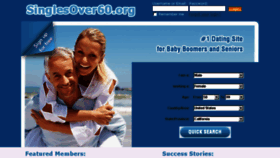 What Singlesover60.org website looked like in 2016 (8 years ago)