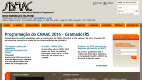 What Sbmac.org.br website looked like in 2016 (9 years ago)