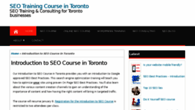 What Seoservicestoronto.com website looked like in 2016 (8 years ago)