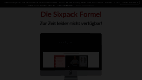 What Sixpack-formel.de website looked like in 2016 (8 years ago)