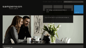 What Sampension.dk website looked like in 2016 (7 years ago)