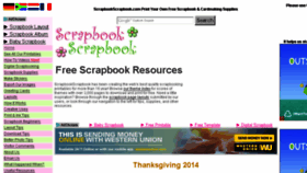 What Scrapbookscrapbook.com website looked like in 2016 (8 years ago)