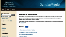 What Scholarworks.waldenu.edu website looked like in 2016 (8 years ago)
