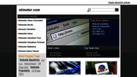 What Stimator.com website looked like in 2016 (8 years ago)