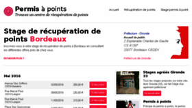 What Stage-recuperation-points-bordeaux.com website looked like in 2016 (8 years ago)