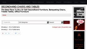 What Secondhand-chairs-and-tables.co.uk website looked like in 2016 (7 years ago)