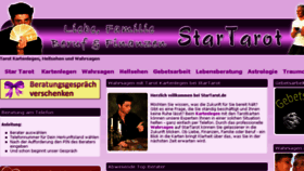 What Startarot.de website looked like in 2016 (9 years ago)