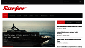 What Surfer.cz website looked like in 2016 (8 years ago)