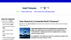 What Smalltrimarans.com website looked like in 2016 (8 years ago)