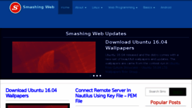 What Smashingweb.info website looked like in 2016 (8 years ago)