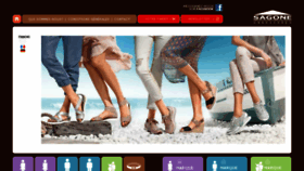 What Sagone-chaussures.com website looked like in 2016 (9 years ago)