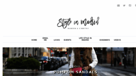 What Styleinmadrid.com website looked like in 2016 (8 years ago)