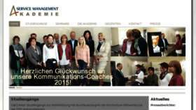 What Service-management-akademie.de website looked like in 2016 (9 years ago)