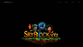 What Skyblock.xyz website looked like in 2016 (8 years ago)