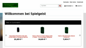 What Spielgeist.de website looked like in 2016 (8 years ago)