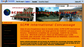 What Scpm-international-concassage.com website looked like in 2016 (8 years ago)
