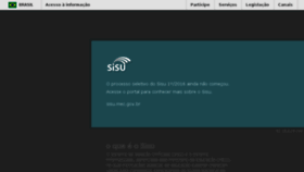 What Sisualuno.mec.gov.br website looked like in 2016 (8 years ago)