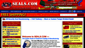 What Seals.com website looked like in 2016 (7 years ago)