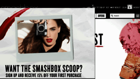 What Smashbox.com website looked like in 2016 (8 years ago)