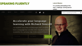 What Speakingfluently.com website looked like in 2016 (8 years ago)