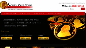 What Southcapecoins.co.za website looked like in 2016 (8 years ago)