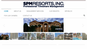 What Spmresorts.com website looked like in 2016 (7 years ago)