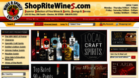 What Shopritewines.com website looked like in 2016 (7 years ago)