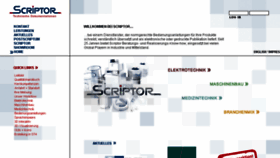 What Scriptor.de website looked like in 2016 (8 years ago)