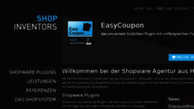 What Shopinventors.de website looked like in 2016 (7 years ago)