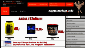 What Sypacky.sk website looked like in 2016 (8 years ago)