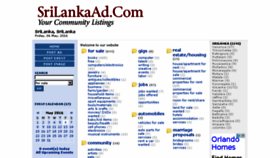 What Srilankaad.com website looked like in 2016 (8 years ago)