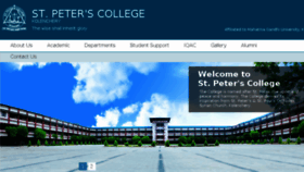 What Stpeterscollege.ac.in website looked like in 2016 (8 years ago)